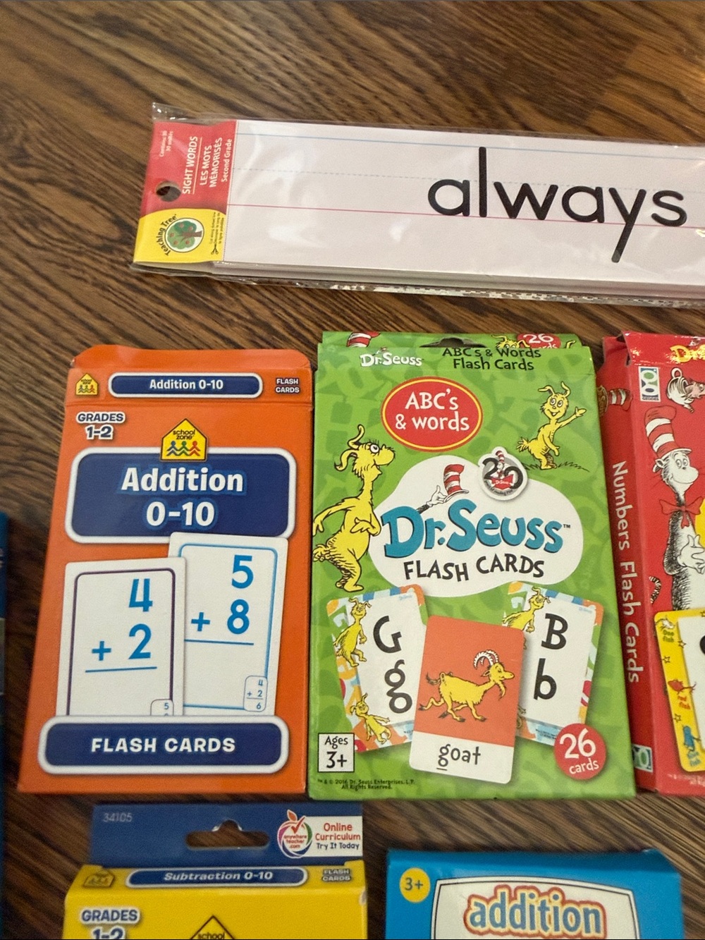 Educational Flash Card Set - Assorted Colors - Picture 4 of 8